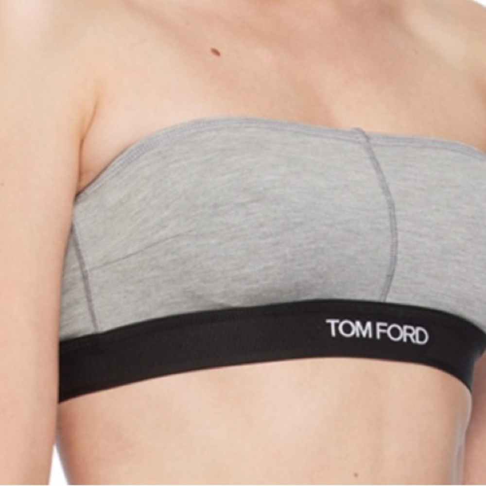 Tom Ford Gray Bandeau Bra